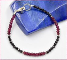 ♛ Rhodolith/Granat/Spinell  Armband