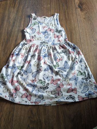 Mädchen Kleid Sommerkleid Schmetterling 122/128 H&M