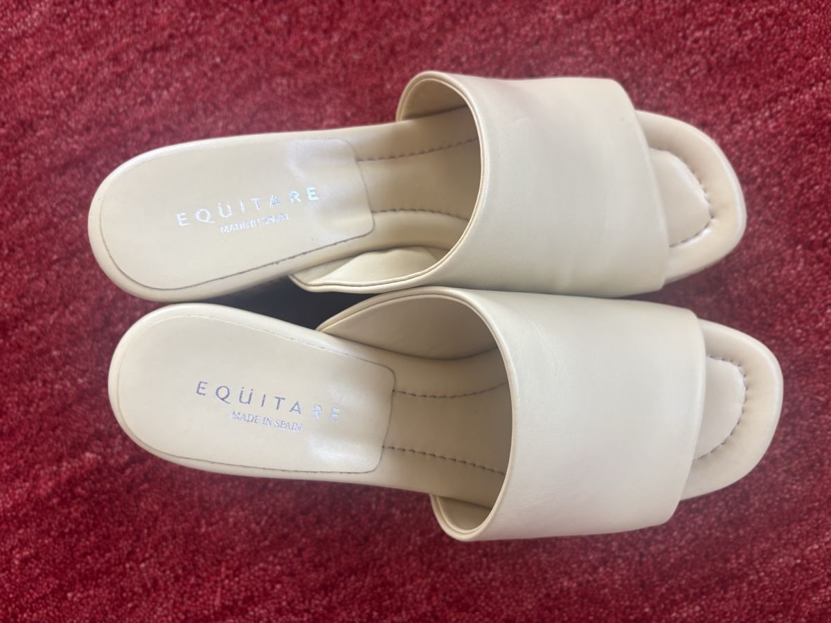 Damenschuhe: EQUITARE Keilabsatz Sandalen, hell gelb Grösse 38 – Gebraucht aus Dietikon von Mopsyl 1