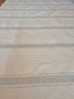 Leinen Tischtuch Streifen Muster naturweiss grau 320x140 cm