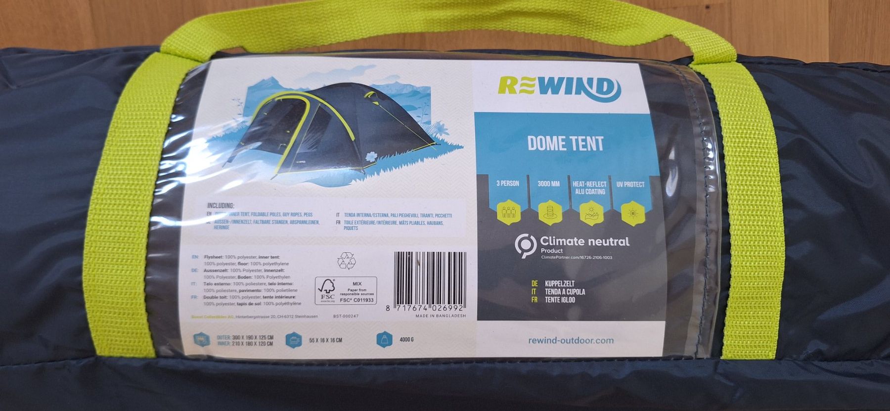 Tentes: Tente igloo 3 personne, Rewind – D'occasion à Lussery-Villars par pousinete02 1