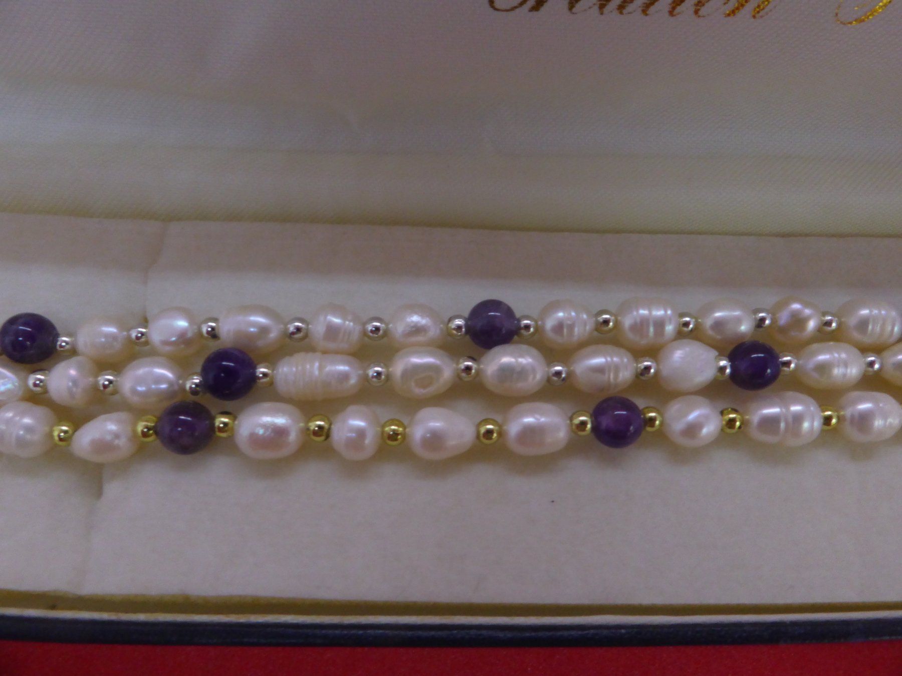 Altri gioielli: Collier et bracelet perles eau douce et boule améthyste – Usato da Porrentruy venduto da Tic-Time 1