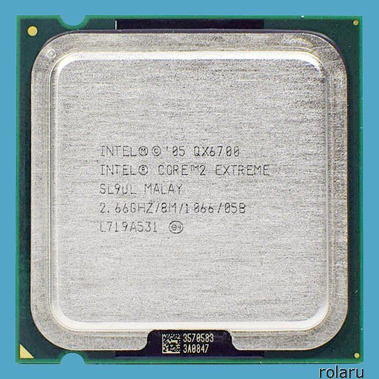 Intel Componenti elettronici: Intel Core 2 Extreme QX6700, 2.66GHz/8M/1066 – Usato da Baden venduto da Rolaru