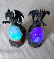 2 Drachen Figuren mit Ei, Farbwechselnd