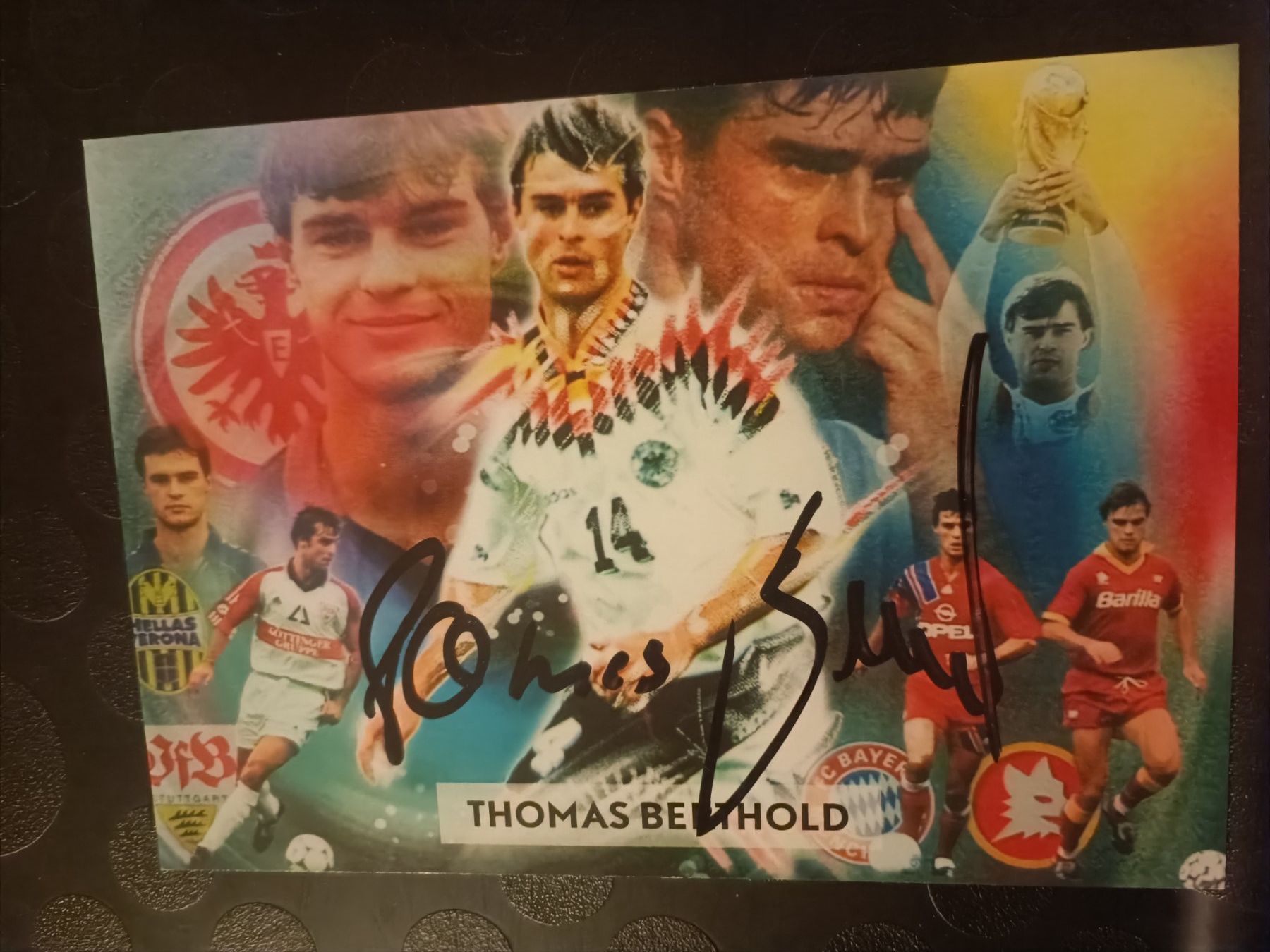 Autografi: Thomas Berthold - Weltmeister 1990 – Usato da Menziken venduto da Artographs