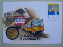 2002 Deutschland 16.6g Silbermünze 100 Jahre Berliner U‑Bahn
