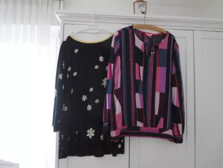 2 Damen Herbst -Blusen/Shirt /Gr. 44