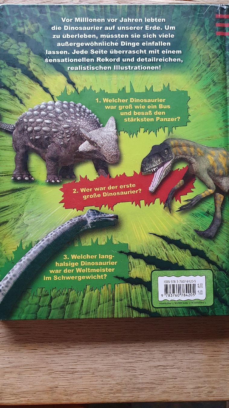 Libri: 2 Tierbücher: Schlangen & Dinosaurier Rekorde – Usato da Jenaz venduto da A-Team05 2