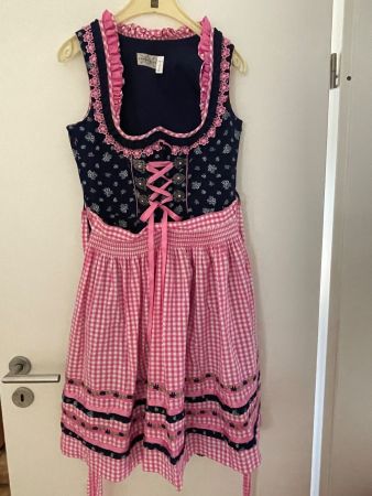 Dirndl Landhaus rosa kariert Grösse 36
