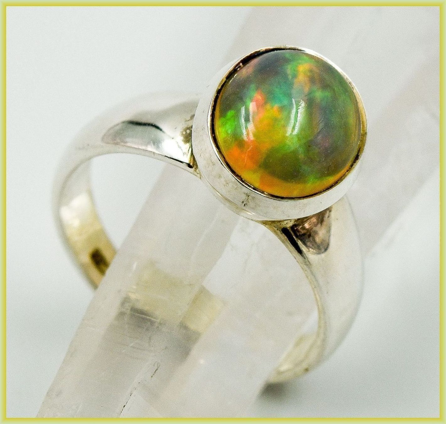 Anelli: ♛ Ethiopien Opal 925 Silber – Nuovo e nell'imballaggio originale da Oberglatt ZH venduto da Hot-Spot 1