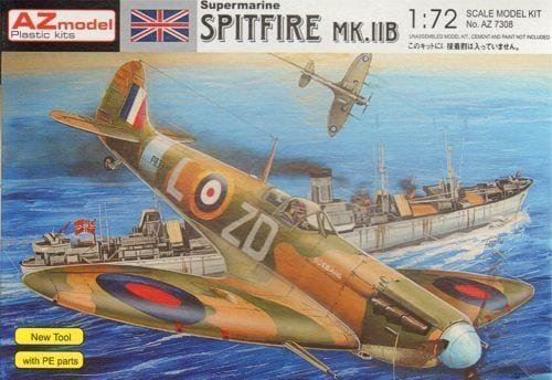 Kit di modellismo & Modellini statici: AZ Supermarine Spitfire Mk IIb mit PE – Nuovo (secondo la descrizione) da Neuenhof venduto da Abakan