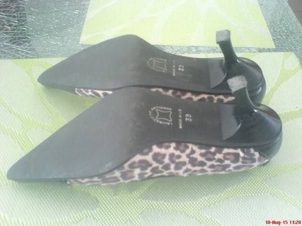 Scarpe da donna: lässige leoprint Leder Pumps Gr. 39 – Usato da Oftringen venduto da andrax 2