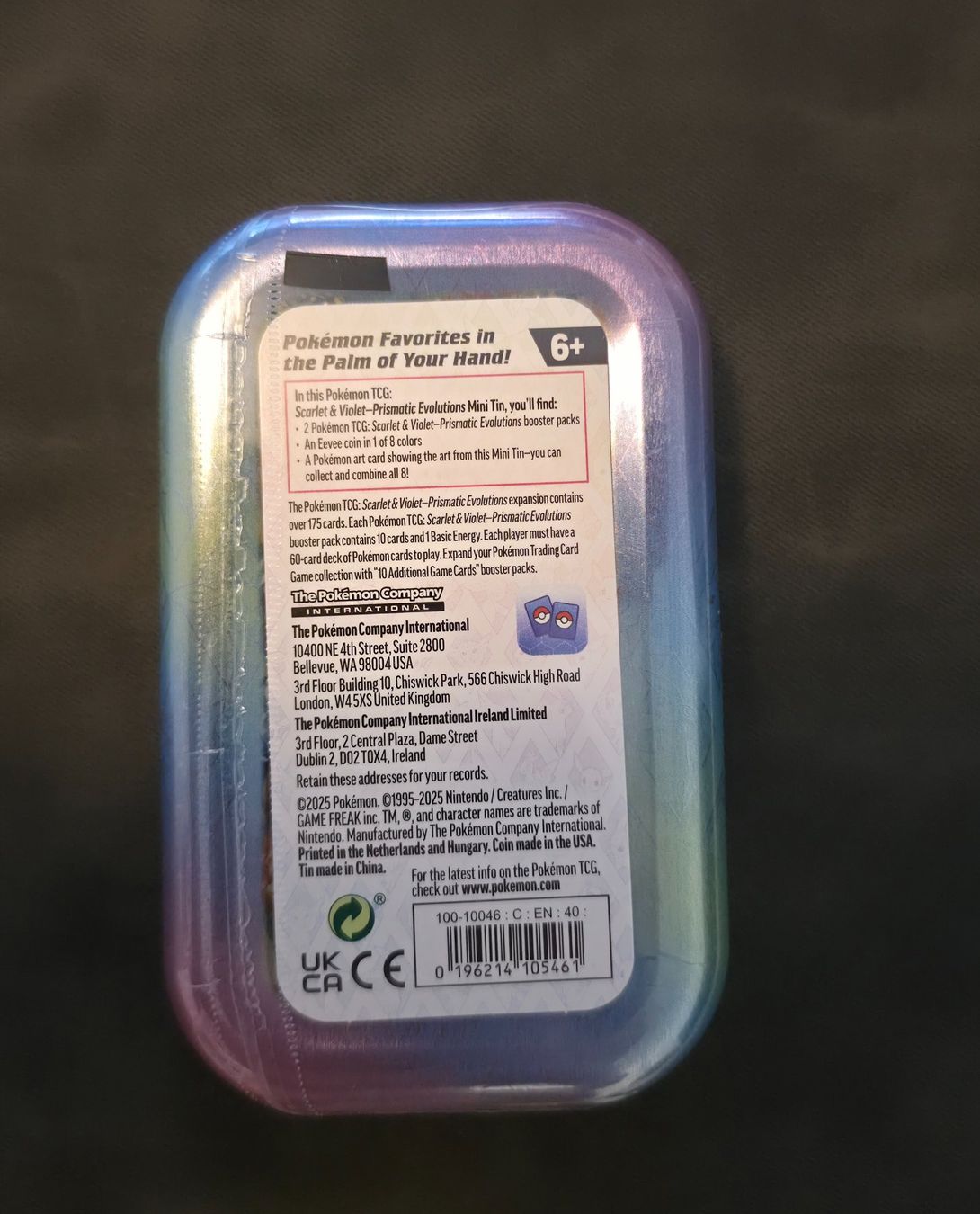 Pokémon Carte collezionabili: Pokémon Prismatic Evolutions Umbreon Mini Tin - Eng - Sealed – Usato da Lugano venduto da Robanatta 1