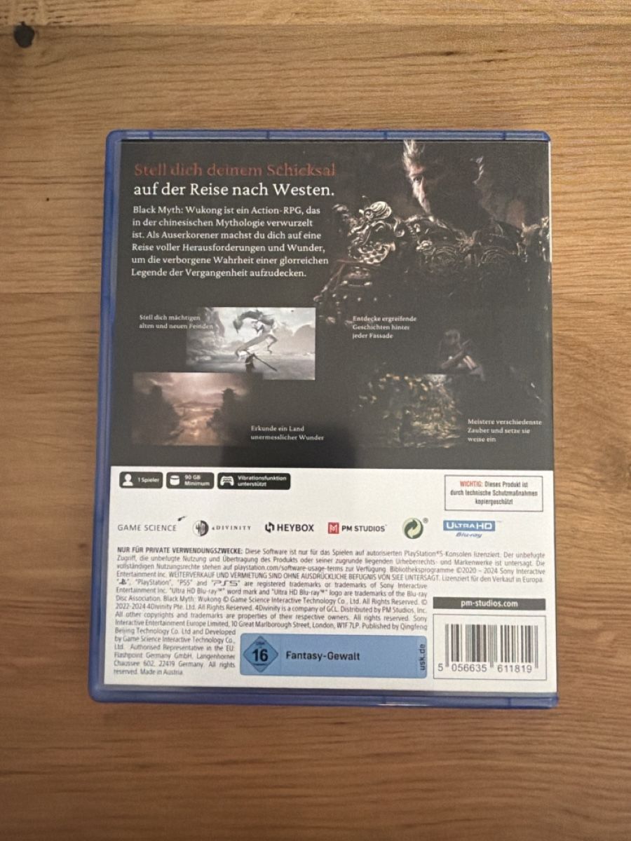 Spiele: Black Myth Wukong Ps5 – Gebraucht aus Hagendorn von masterchieff 1