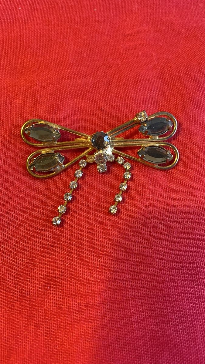 Spille & Fermagli: Vintage Libelle Brosche mit Strasssteinen – Usato da Schaffhausen venduto da sun_k7nm 1