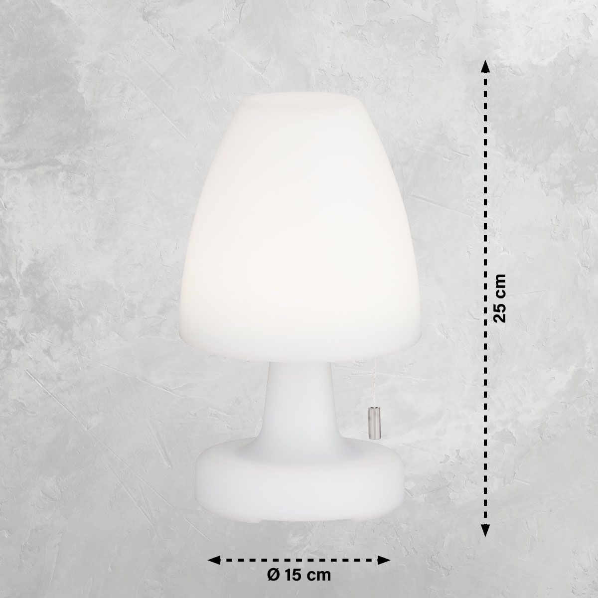 Lampade: LED Aussen Tischleuchte, 25 cm Höhe – Nuovo (secondo la descrizione) da Kreuzlingen venduto da Smart-Light 2