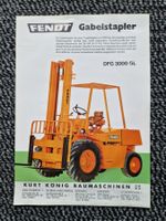 Original Prospekt Fendt Gabelstapler, Traktor