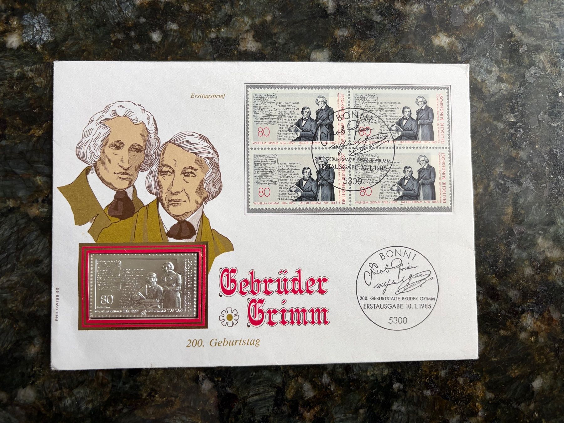 Alle Münzen: Münzbrief Gebrüder Grimm – Neu (gemäss Beschreibung) aus Reichenburg von Strok10