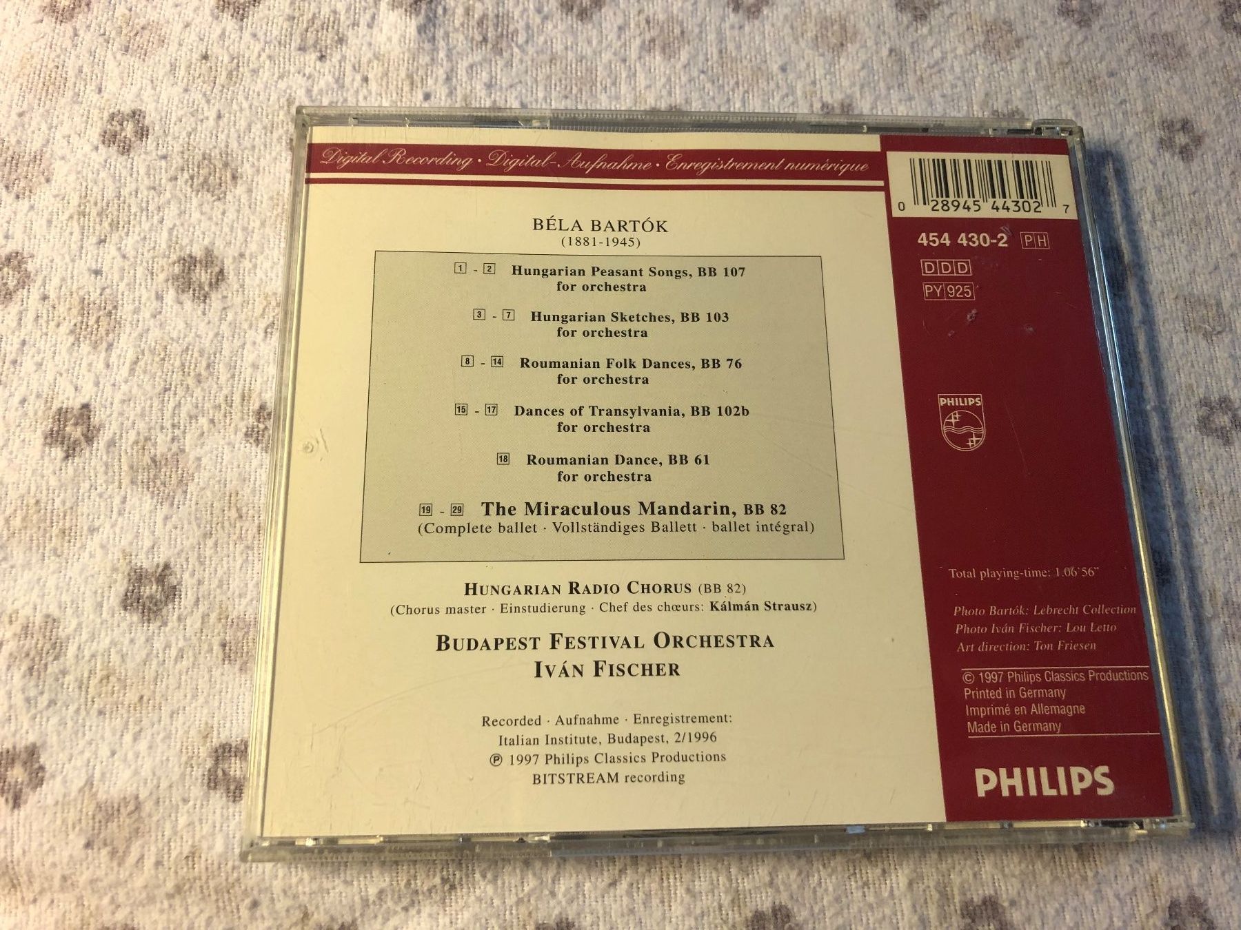 CD: Bartók: Der wunderbare Mandarin - CD Ivan Fischer – Usato da Schübelbach venduto da Bemafaja 1