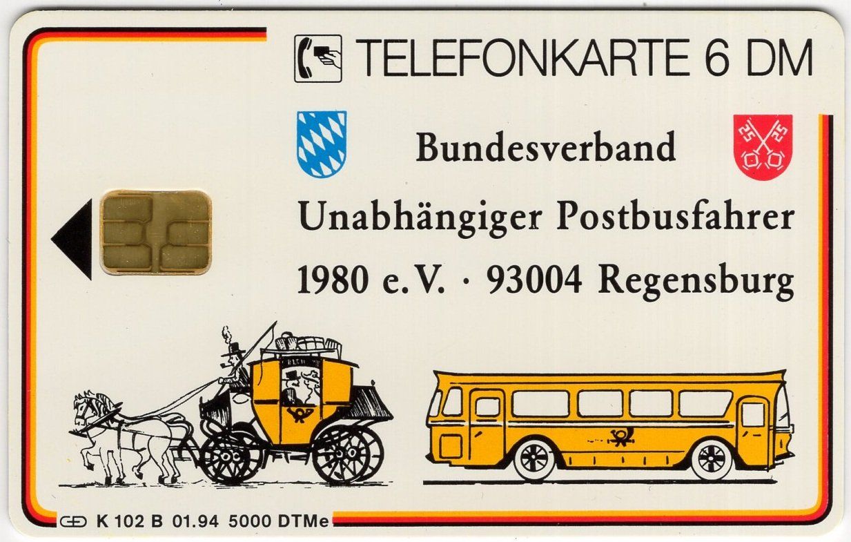 Schede telefoniche: seltene Postauto Telefonkarte aus Deutschland im Folder – Nuovo (secondo la descrizione) da Eglisau venduto da Chperfins 1