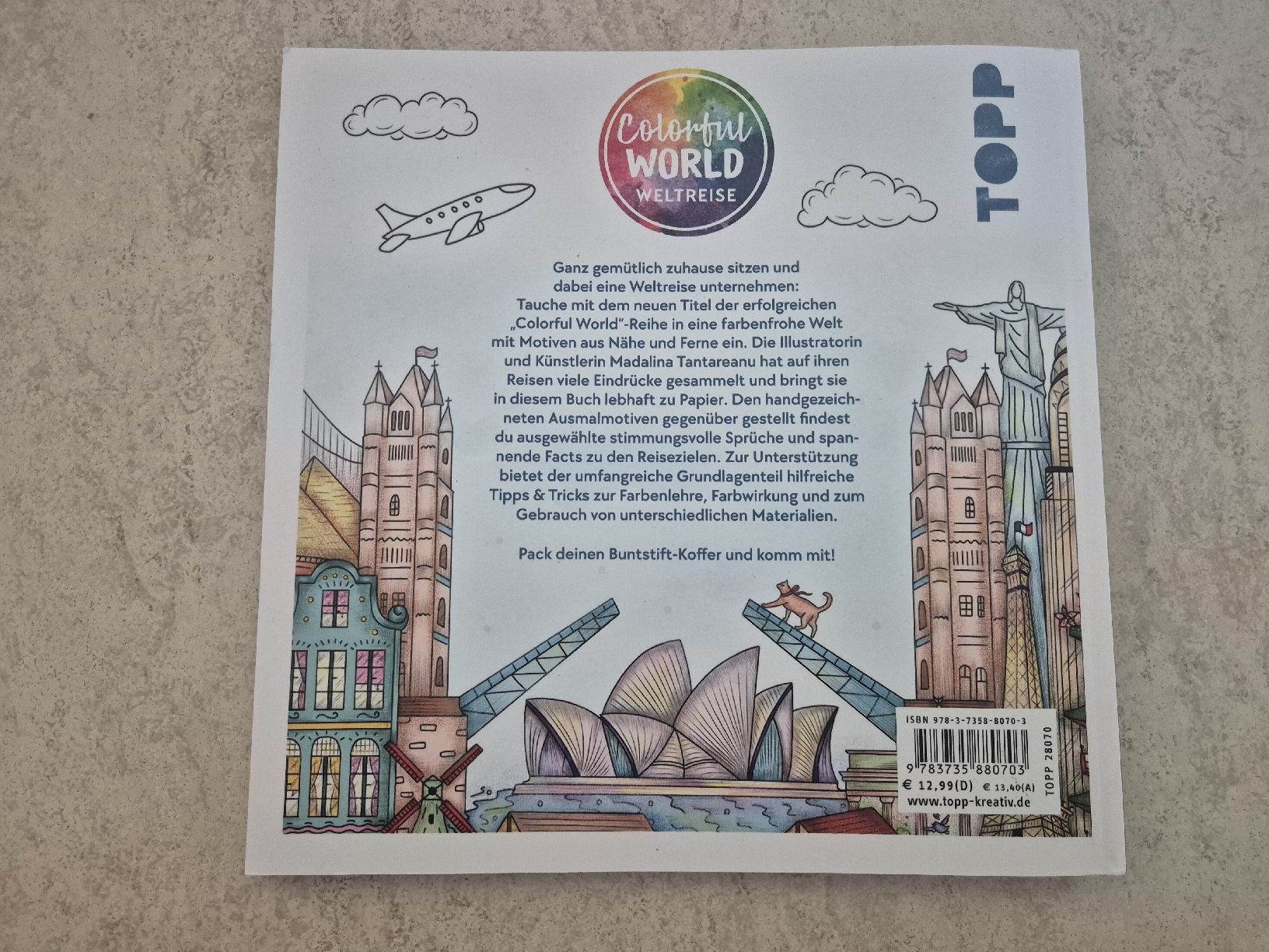 Libri: Malbuch Reise um die Welt – Nuovo (secondo la descrizione) da Illnau venduto da Schnemi 3