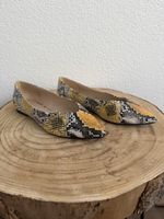 Parfois Ballerinas Snake Print Gelb/Beige Gr. 37