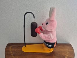 Duracell Hase mit Boxsack Werbefigur Spielzeug Sammlerstück