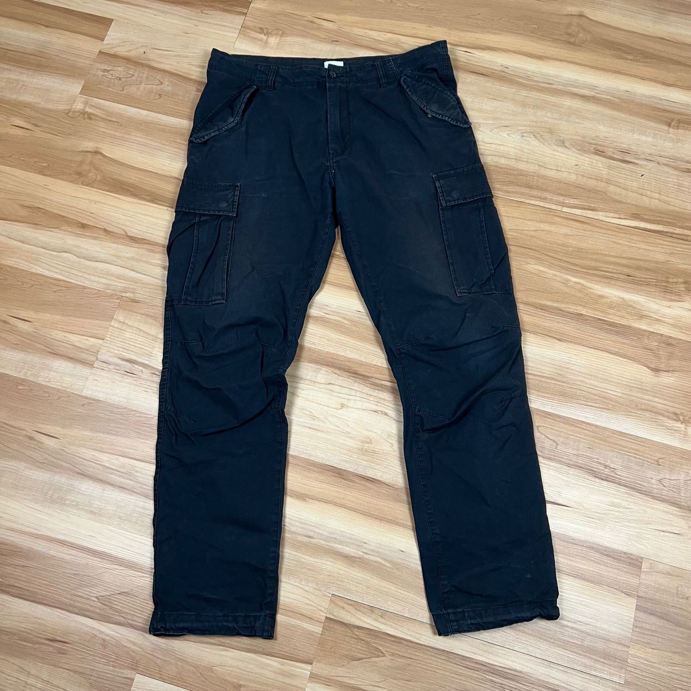 Pantaloni: Vintage Cargo Hose Schwarz Baggy – Usato da Herisau venduto da 1asupply 2