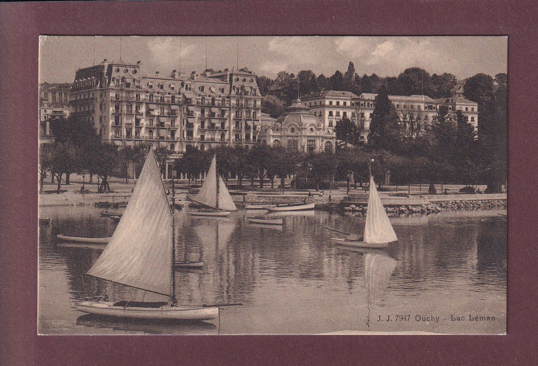 Cartoline postali: LAUSANNE - Ouchy - Voiliers – Usato da Pully venduto da nicecards