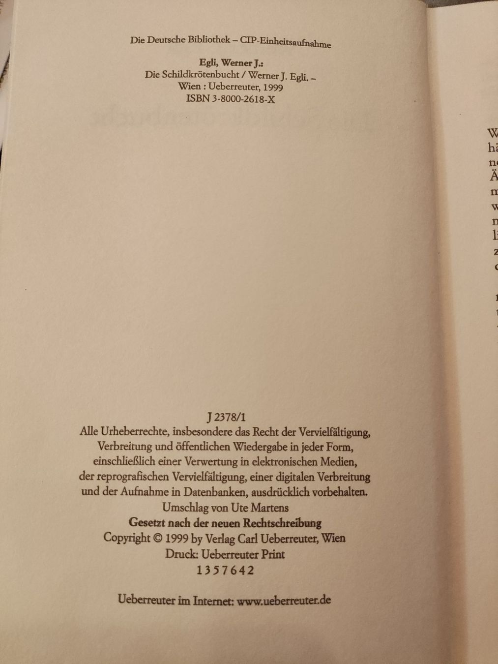 Libri: Die Schildkrötenbucht Werner J. Egli – Usato da Schlatt TG venduto da Andis3 3