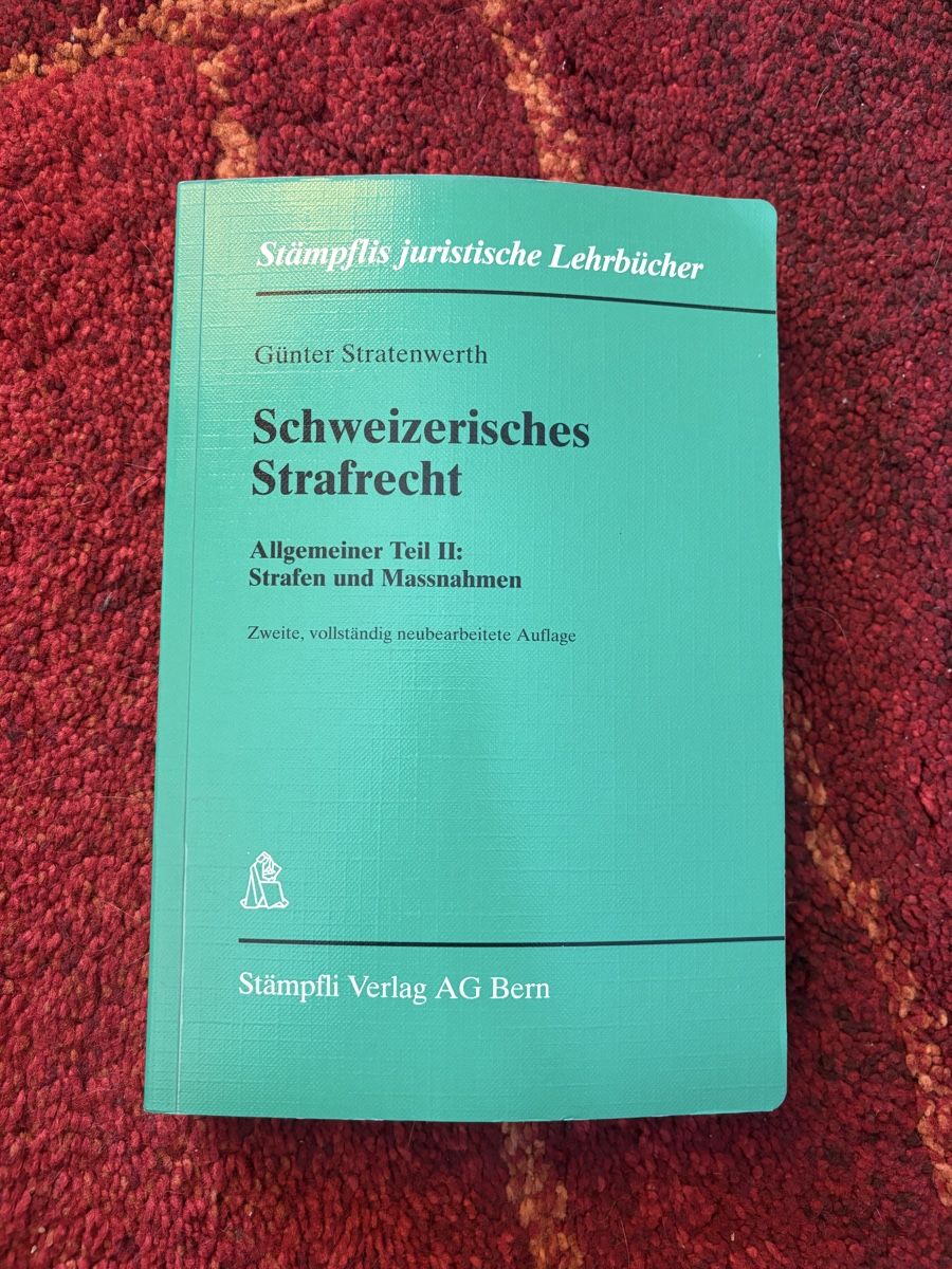 Libri: Schweizerisches Strafrecht AT II, Stratenwerth – Usato da Lausen venduto da sineri