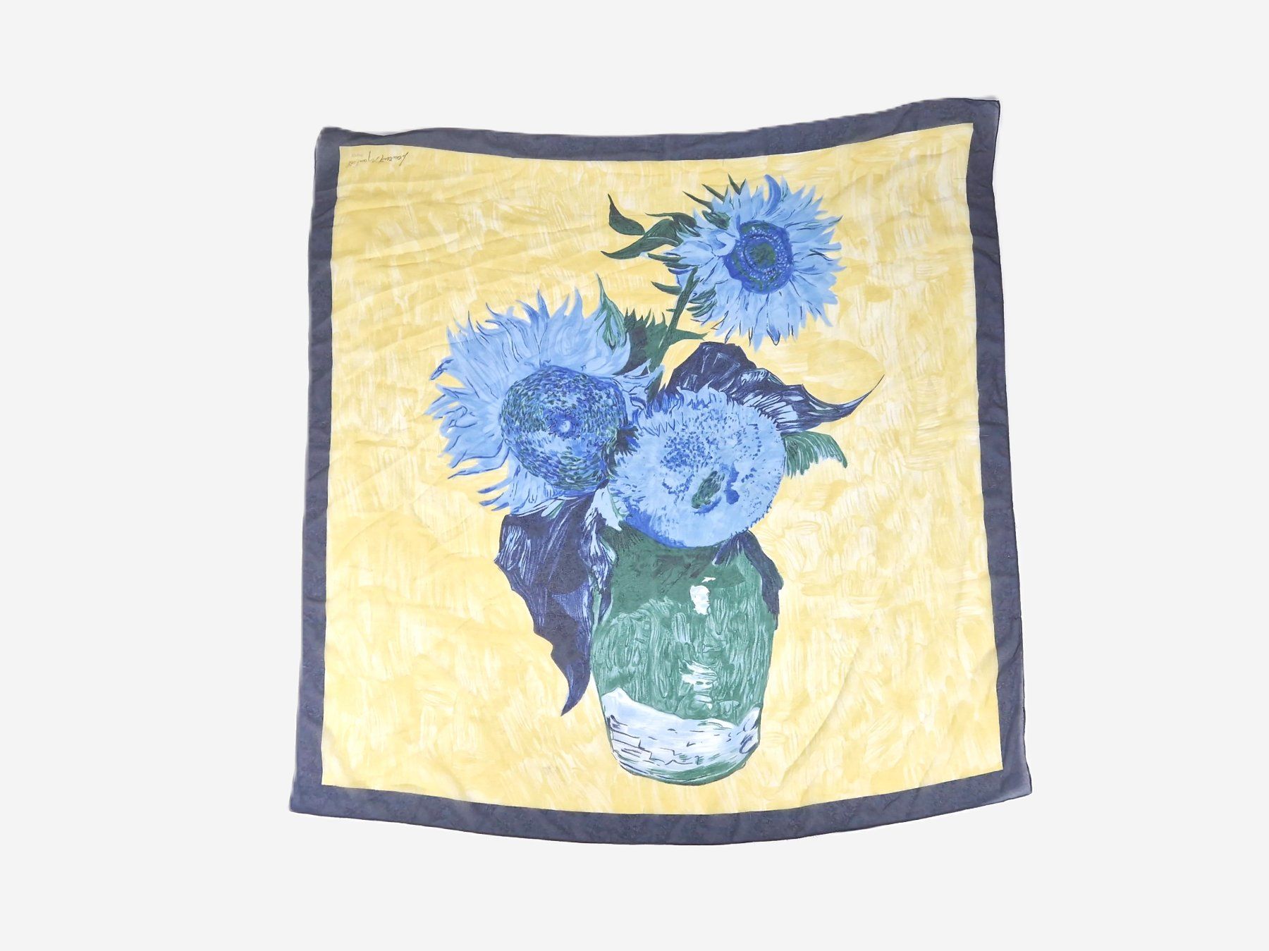 Foulard & Sciarpe: 2 Vintage Seidentücher Pferde & Sonnenblumen – Usato da Basel venduto da Restwert_Basel 1