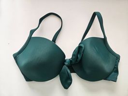 Wunderschönes Bikinioberteil dunkelgrün 75B