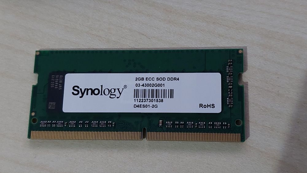 Mémoire RAM Synology 4 Go DDR4 ECC SODIMM 2666 MHz - D4ES01-4G - NAS - Synology