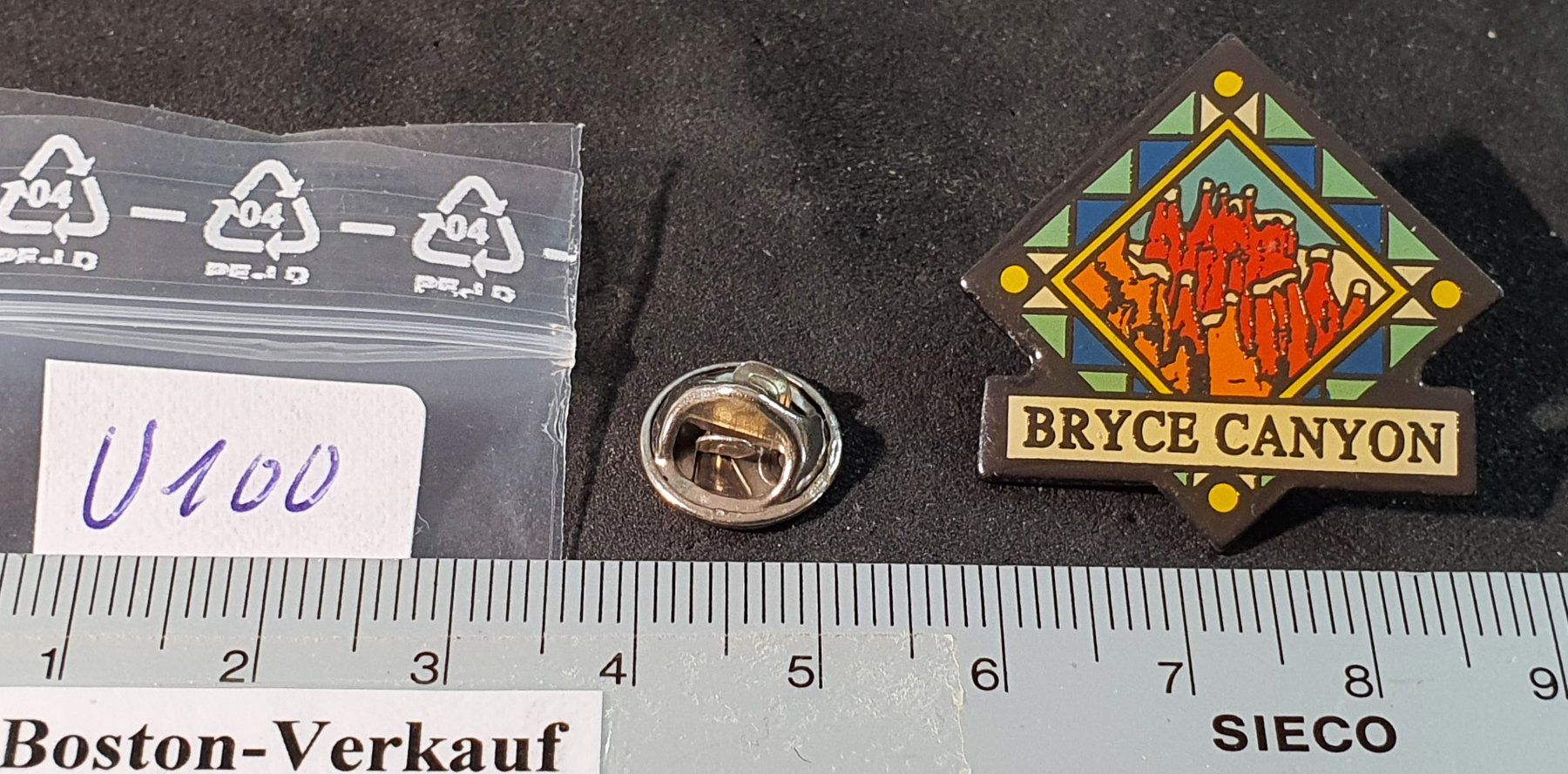 Plaketten & Abzeichen: U100 - Pin Bryce Canyon Utha – Gebraucht aus Reinach BL von Boston-Verkauf 2