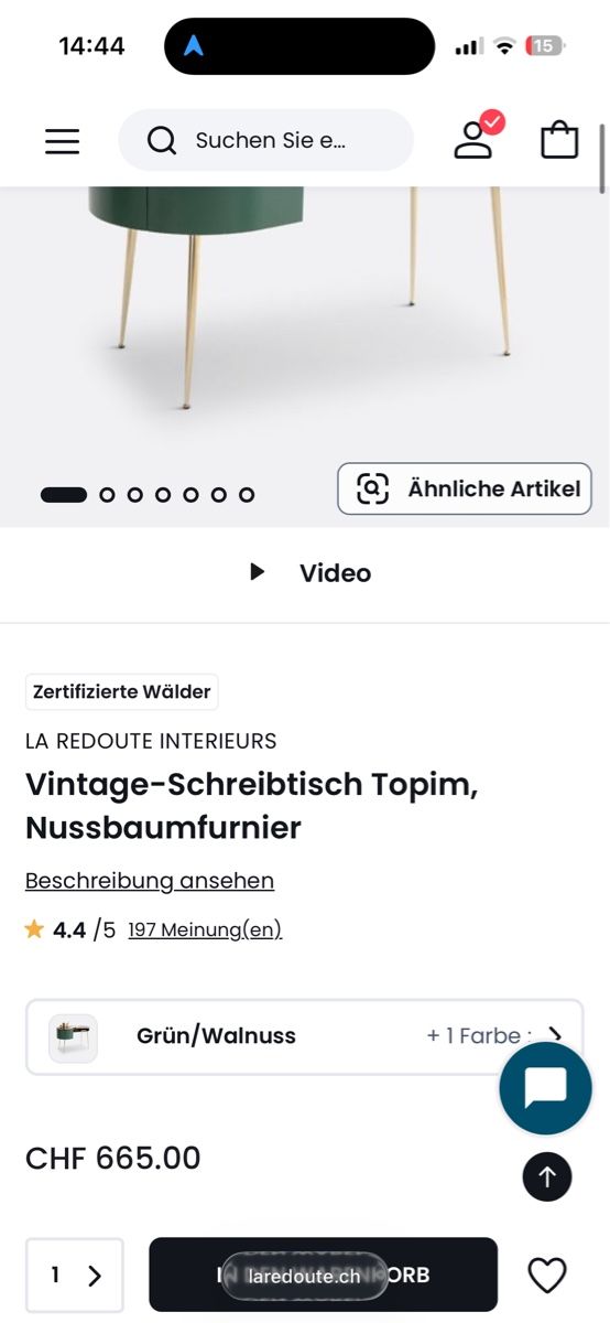 Scrivanie: LaRedoute Schreibtisch – Nuovo (secondo la descrizione) da Zürich venduto da duc_pjh7 1