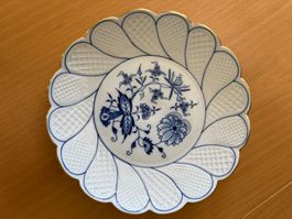 Meissen blau weisser Blumen Teller