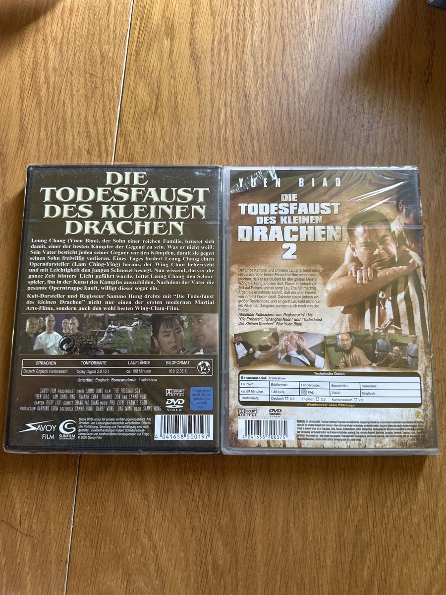 Tutti i DVDs: Die Todesfaust des kleinen Drachen 1-2 DVD, OVP￼ – Nuovo e nell'imballaggio originale da Benken ZH venduto da Audi-erich 1