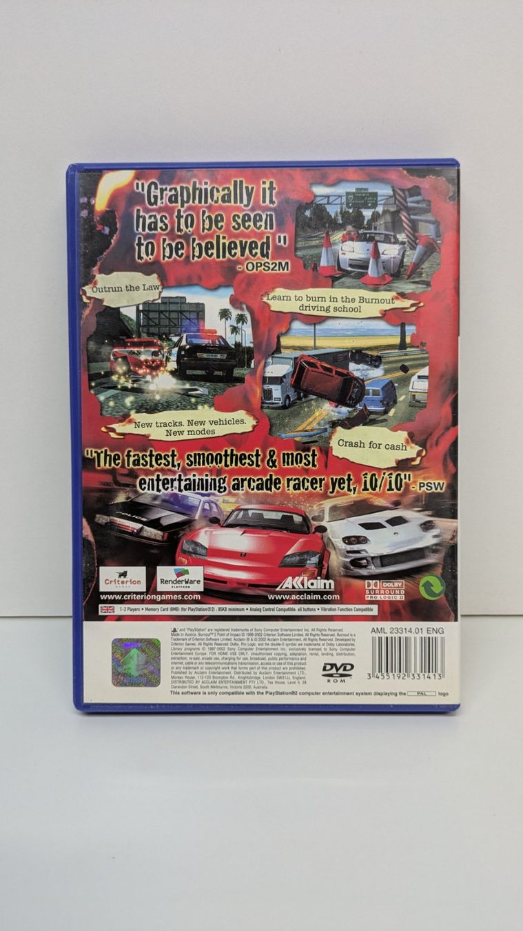 Giochi: Burnout Sammlung für PlayStation 2 – Usato da Menziken venduto da mame18 2
