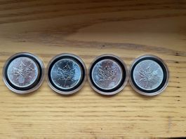 4 Unzen Maple Leaf Feinsilber