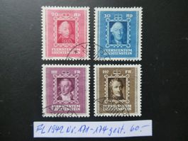 FL 1942 Nr. 171-174 gestempelt