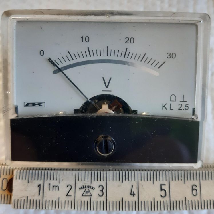 BLANKO Einbau-Voltmeter 0-30 V DC Mit Shunt – Ana Produktbild-Vorschau 4
