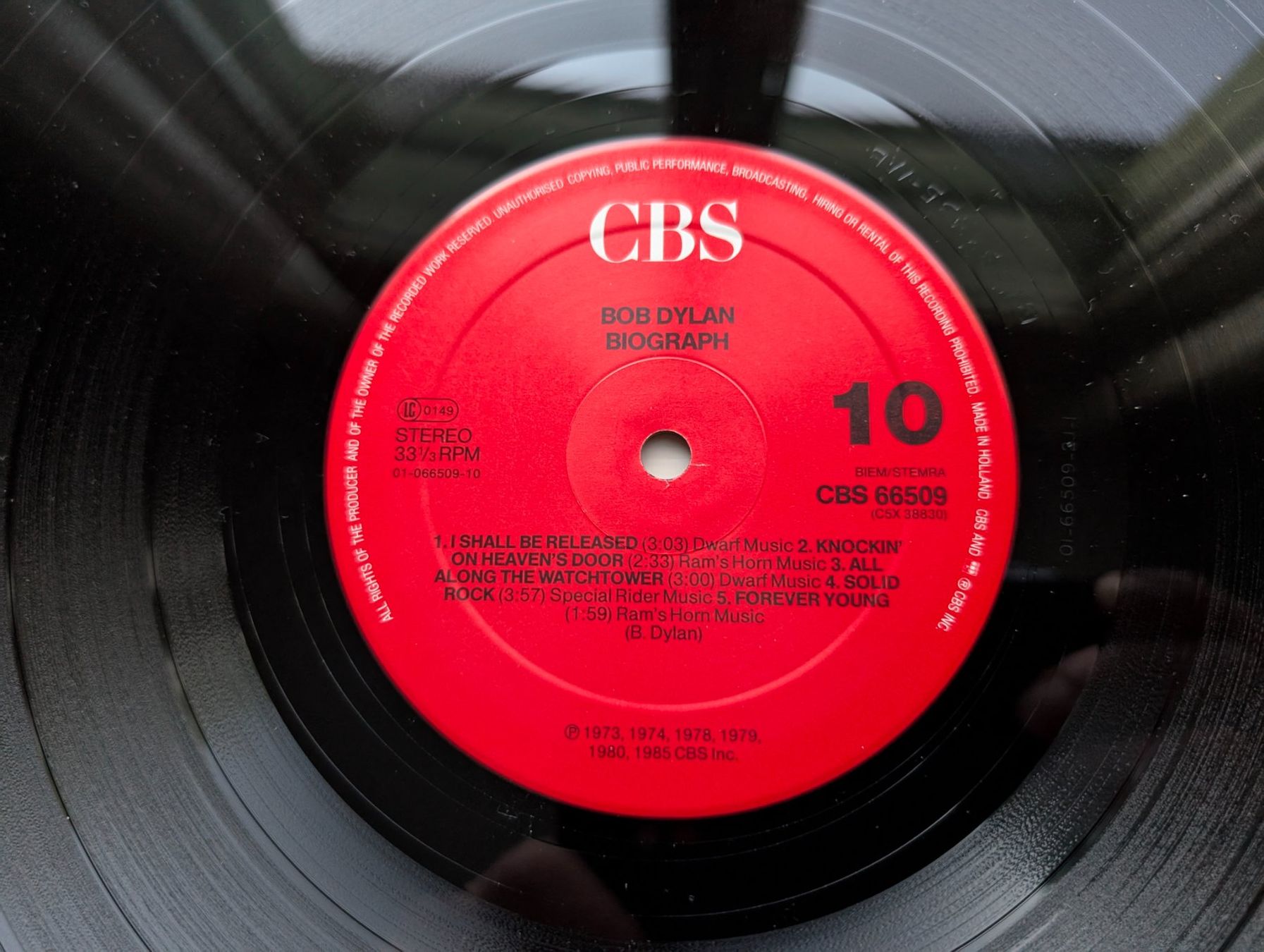 Dischi in vinile: Bob Dylan - Biograph - Box 5 LP - EU 85 – Usato da Ebikon venduto da kisuM 7