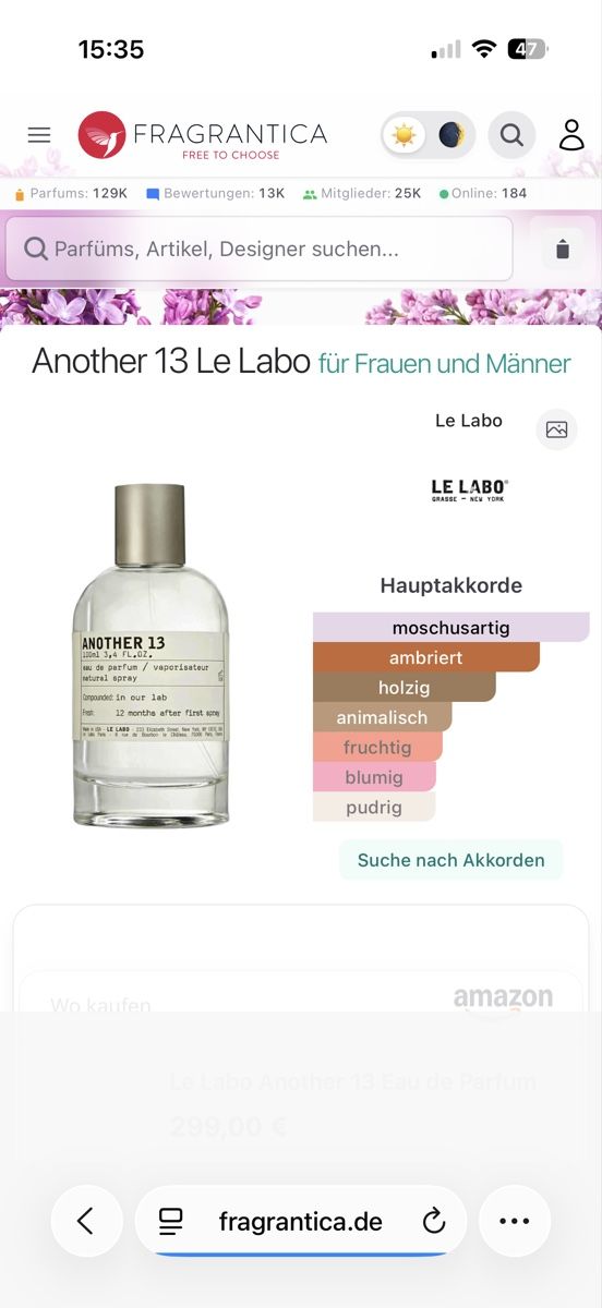 Le Labo Profumi & Eau de Toilette: Le Labo Another 13, 2 ml – Usato da Sursee venduto da nri_g5z8 1