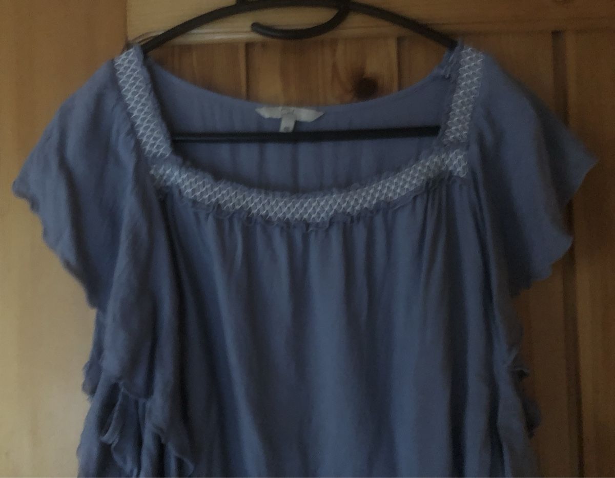 Blusen: SOMMER-BLUSE hellblau, Gr.40 – Gebraucht aus Mühlebach (Goms) von chr_q6d8 1