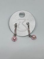 Orecchini Bigiotteria Rosa Chiaro e Punto Luce