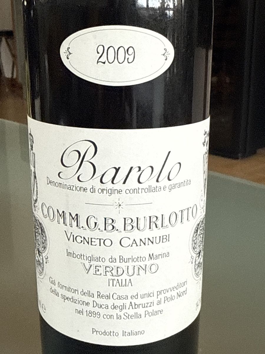 Vino: Barolo Burlotto 2009 – Usato da Chernex venduto da Nick1970