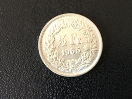 Silber 1/2 Franken 1965