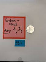 20.- Fr. Gedenkmünze Ab: 1.- Fr.