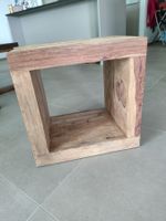 Lot de 2 tables d’appoint / cubes de rangement bois massif